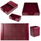 Dacasso Burgundy 5-Piece Leather Desk Set, Bonded Leather DF-5202 - alternate 2